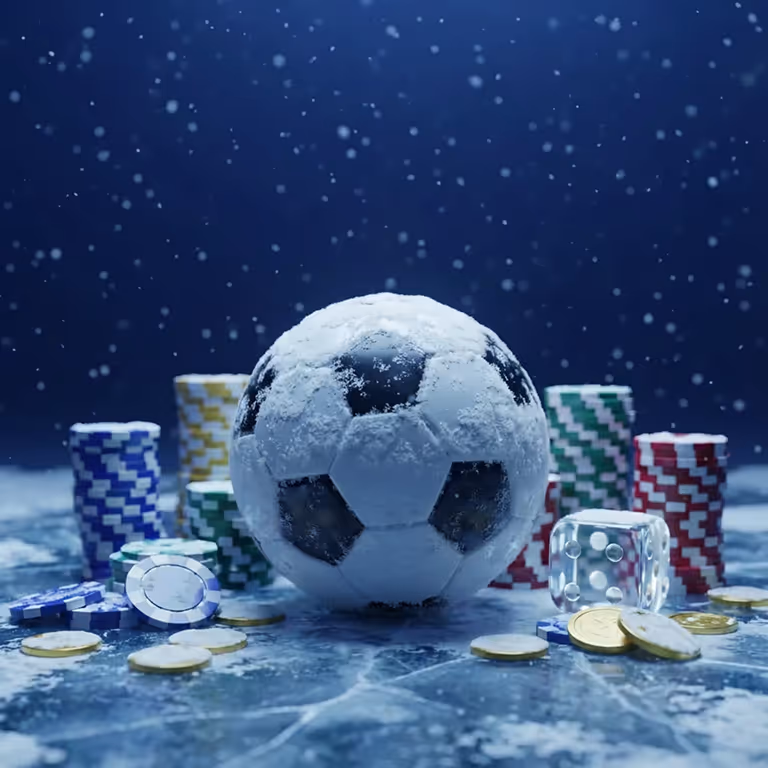 Rainbet Casino displaying a soccer ball on the field.